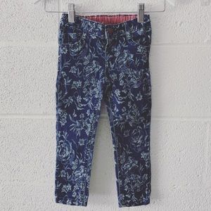 Autograph jacquard floral jeans sz: 2-3Yrs